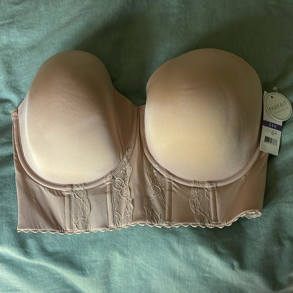 Parfait Nude Strapless Bra Size 34H